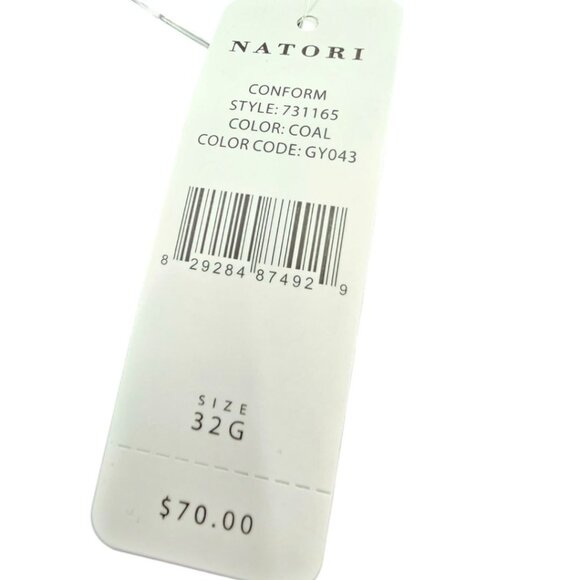 NATORI Womens 32G Black Conform Underwire Full Fit Bra in Coal NWT - Picture 7 of 7